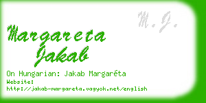 margareta jakab business card