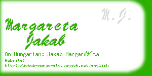 margareta jakab business card